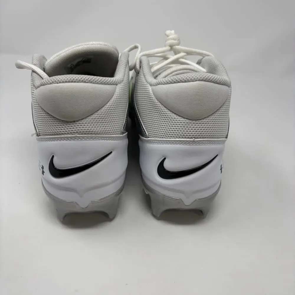 Nike Alpha Menace 4 Pro Men's 12.5 Football Cleats White/Photon Dust‎ FD7037-100